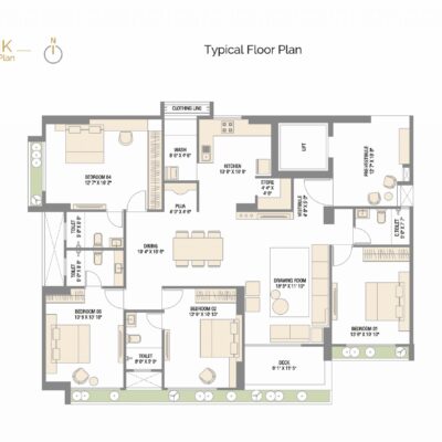 4-BHK-Typical-Floor-Plan-Block-B-304-scaled